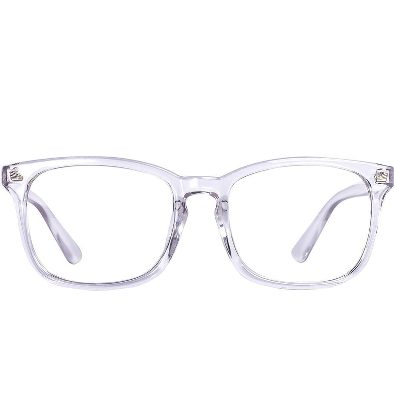 Maxjuli Blue Light Blocking Glasses,Computer Reading/Gaming/TV/Phones Glasses for Women Men(Transparent) A1-transparent - NewNest Australia