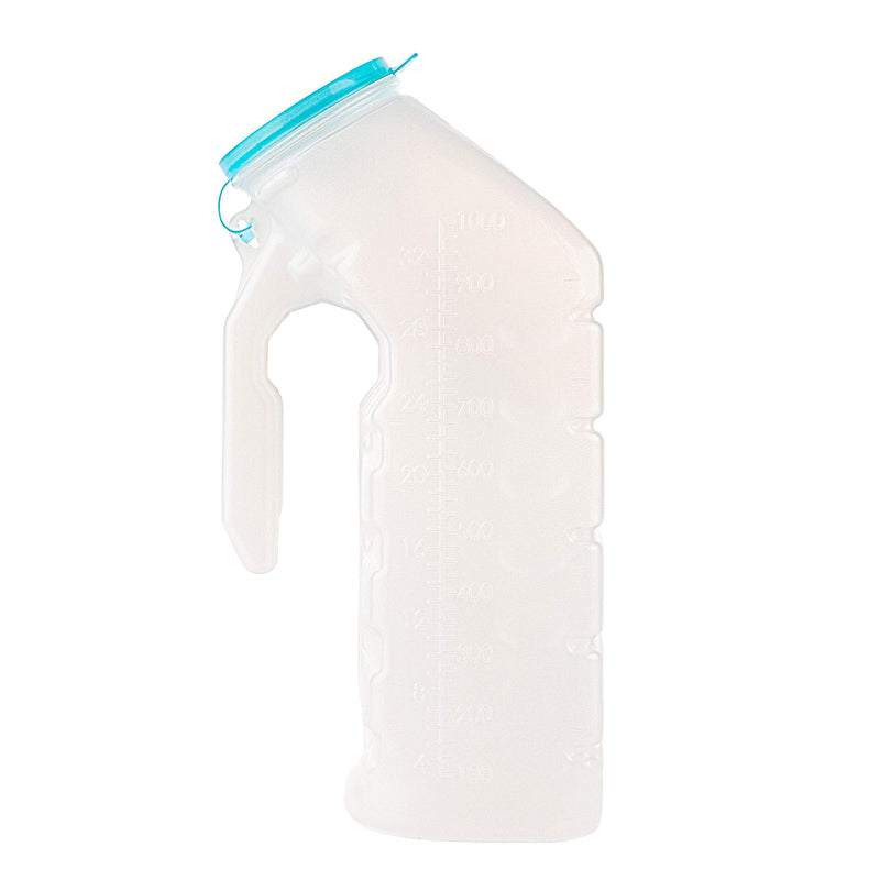 Male Urinal with Glow in The Dark Lid (1 Bottle) 32 Oz Urine Bottle for Men - Pee Bottle for Hospitals, Emergency and Travel 1 Count (Pack of 1) - NewNest Australia