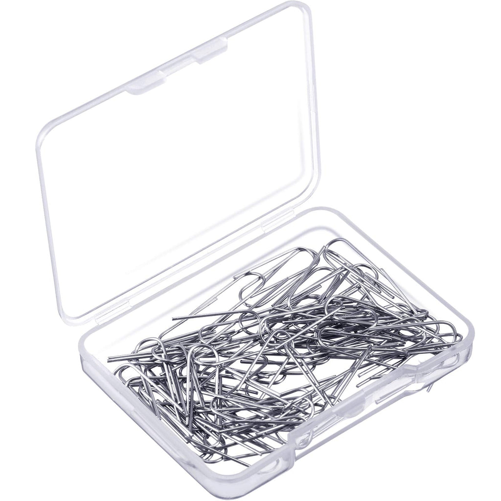 200 Pieces High Temperature Nichrome Wire Jump Rings, 21 Gauge with a Plastic Storage Box, U Hanger Hooks for Hobbyists DIY Pendant, Ceramic Ornaments, Fusing in Glass - NewNest Australia