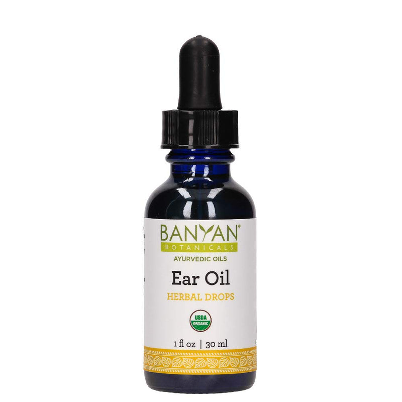 Banyan Botanicals Ear Oil – Organic Herbal Drops with Ashwagandha, Bilva & Garlic – Soothing and Comforting for The Ears – 1 oz – Non GMO Sustainably Sourced No Sting - NewNest Australia