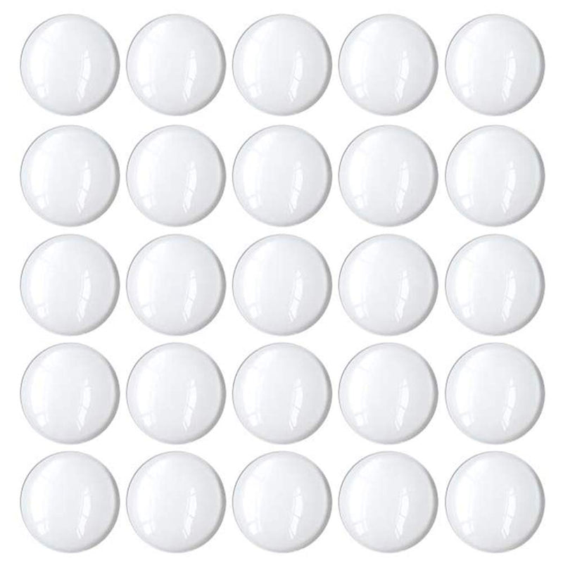 100 Pcs 20mm Clear Round Cabochons Flat Back Glass Dome Cabochons for DIY Crafts Photo Pendant Jewelry Making (20 MM) 20 MM - NewNest Australia