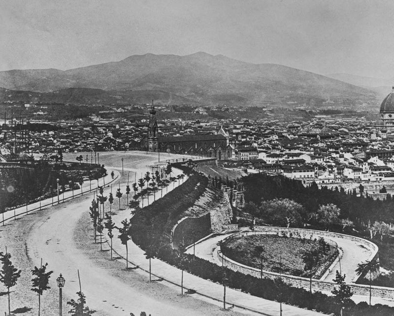 NewNest Australia - Posterazzi DPI12329410 Magic Lantern Slide Circa 1900.Victorian,obbola Gardens Florence Photo Print, 17 x 13, Multi 