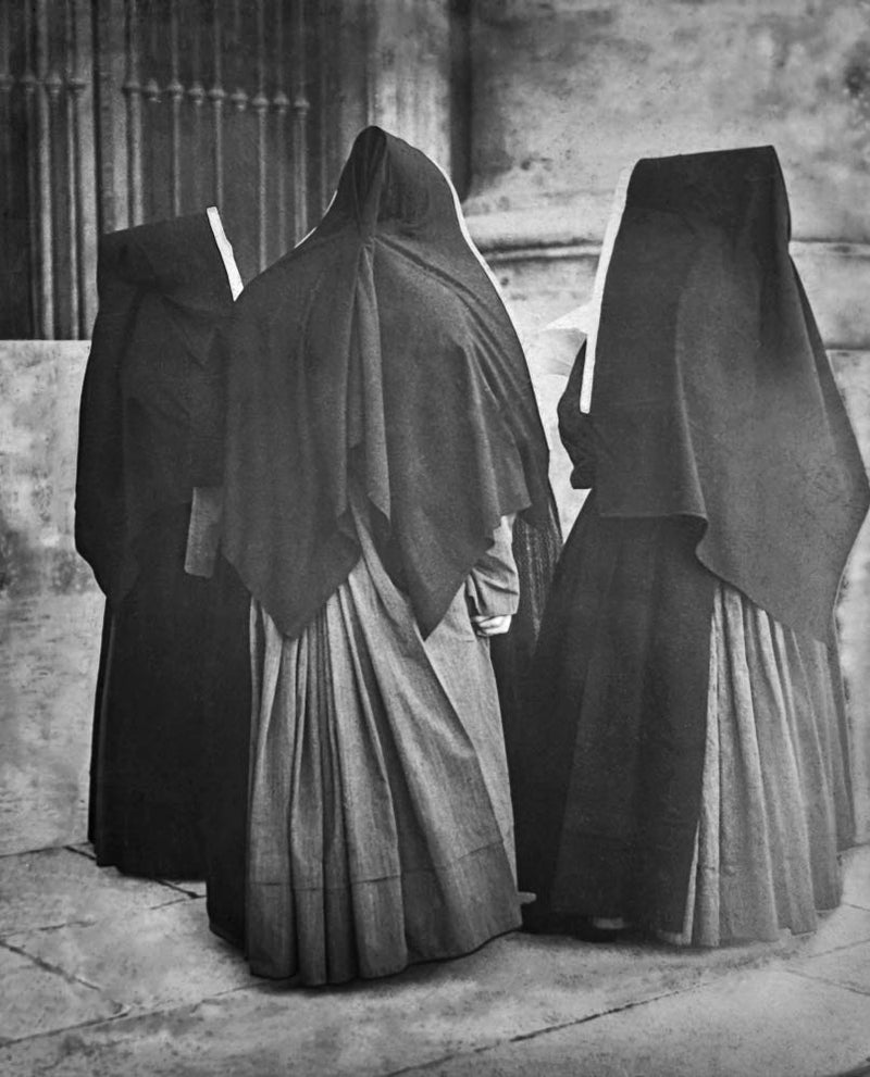 NewNest Australia - Posterazzi DPI12329453 Magic Lantern Slide Circa 1900.Victorian. Three Nuns Photo Print, 13 x 17, Multi 