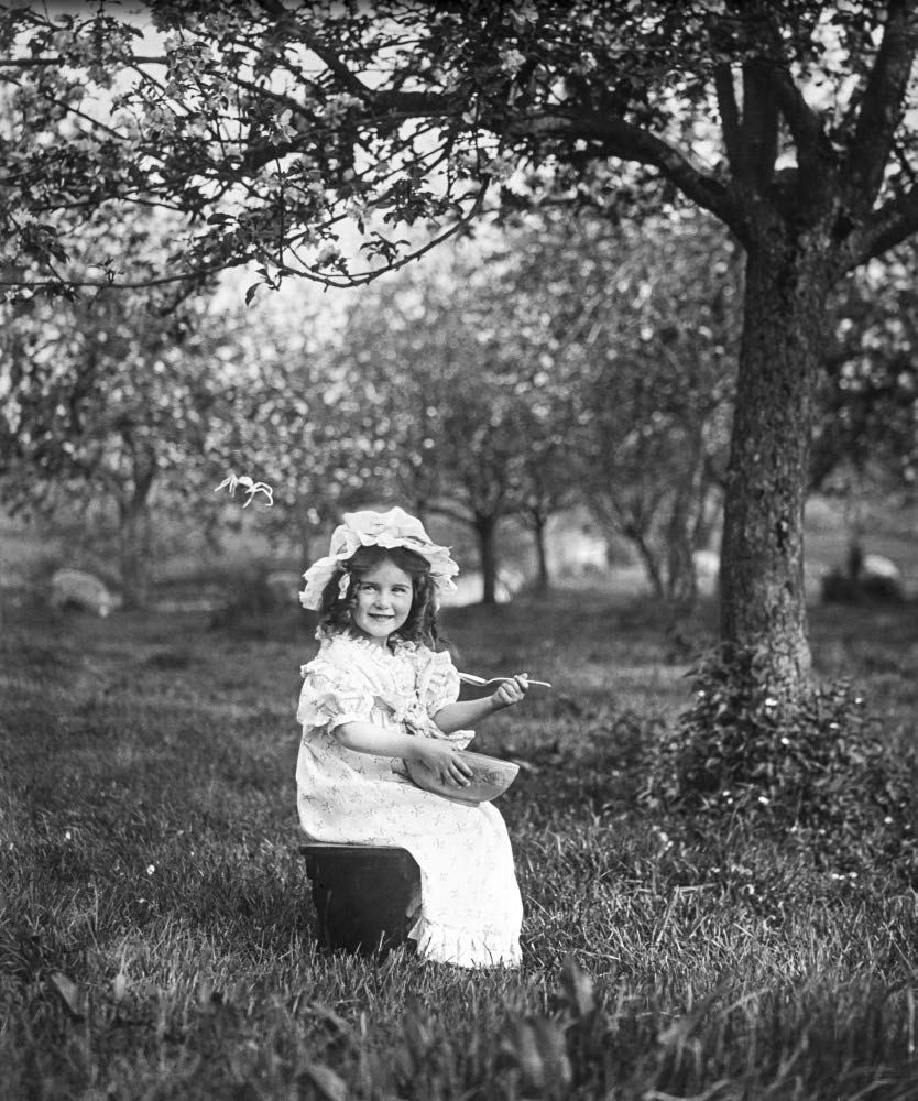 NewNest Australia - Posterazzi DPI12327102 Scene from Little Miss Muffet Enacted by Chidren from Magic Lantern Slide Circa 1900 Photo Print, 12 x 15, Multi 