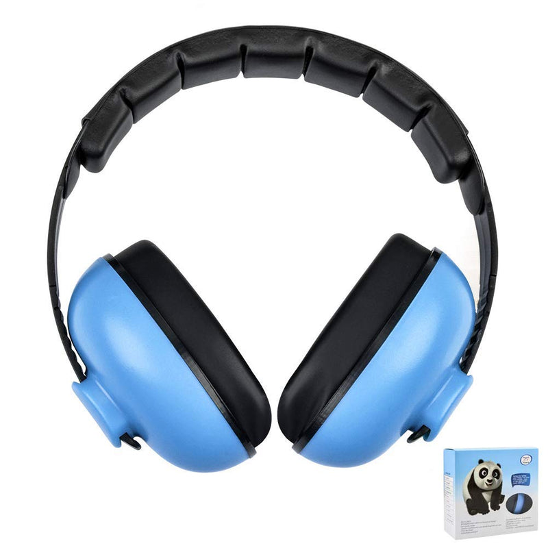 Baby Noise Cancelling Headphones, Ear Protection Earmuffs Noise Reduction for 0-3 Years Kids/Toddlers/Infant, for Babies Sleeping, Airplane, Concerts, Movie, Theater, Firework (Blue) Blue - NewNest Australia