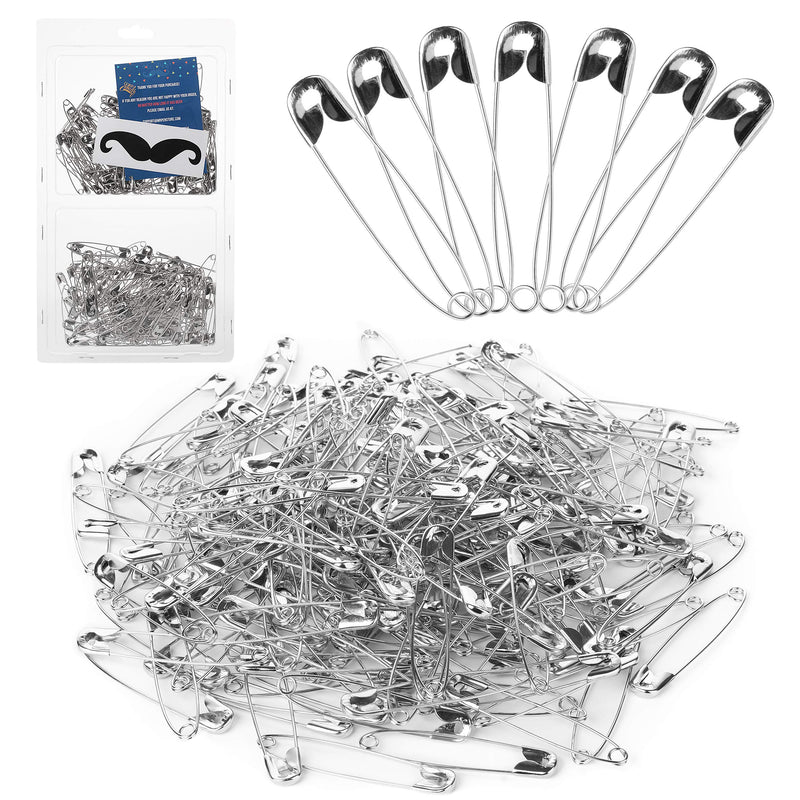 Mr. Pen Silver Safety Pins, 2.1 Inches, Pack of 200 - NewNest Australia