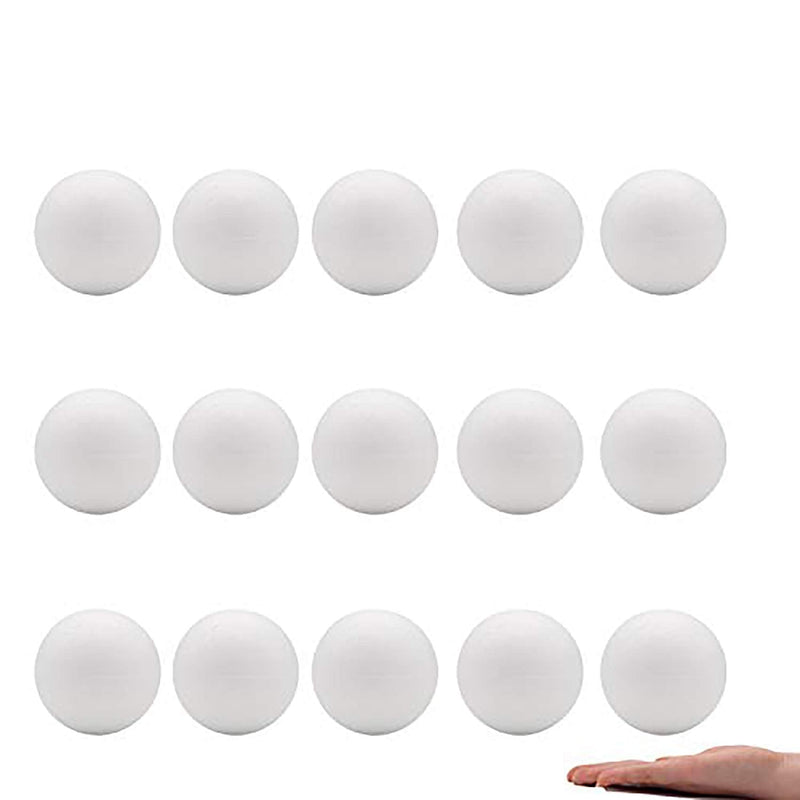 Crafare 15pc 3 Inch Craft Foam Balls Styrofoam Polystyrene Arts Decoration Balls for Holiday Christmas Household School Modeling Science Projects - NewNest Australia