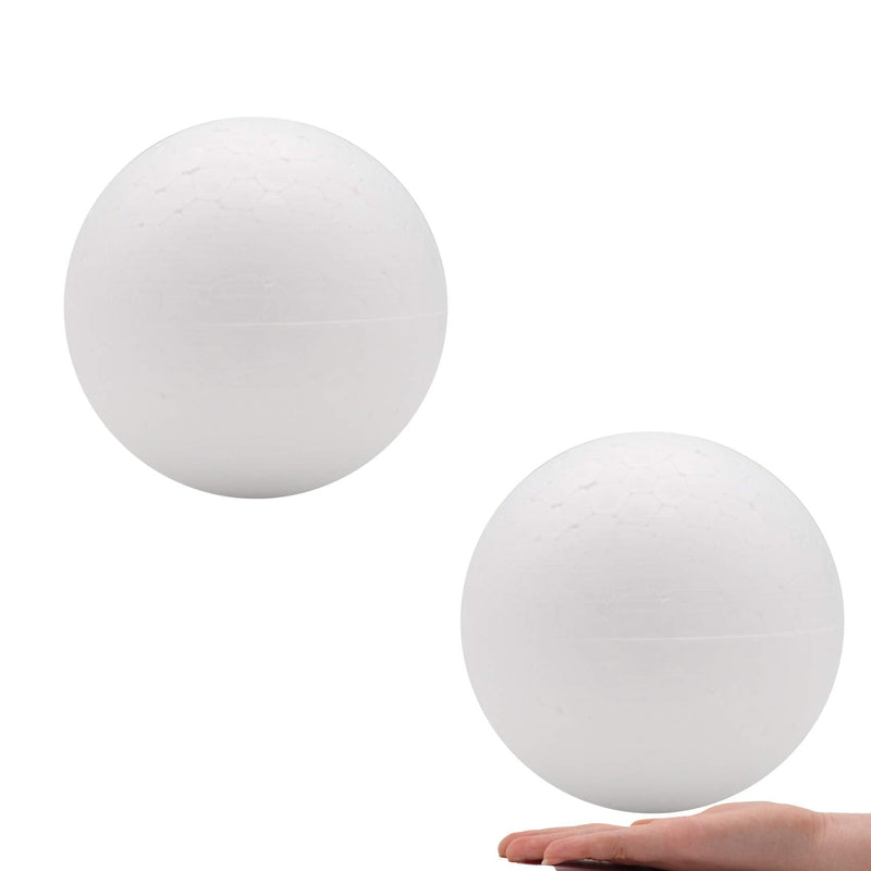 Crafare 2pc 6 Inch White Smooth Styrofoam Balls for Holiday Crafts Making and School Projects - NewNest Australia