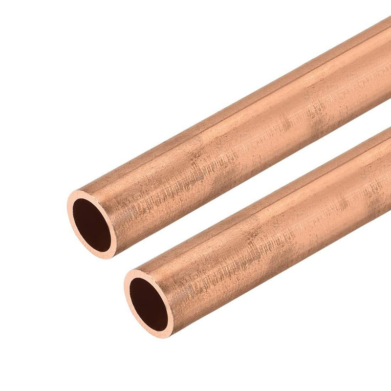 uxcell Copper Round Tube, 9mm OD 1mm Wall Thickness 300mm Long Straight Pipe Tubing 2 Pcs 9mm x 1mm x 300mm - NewNest Australia
