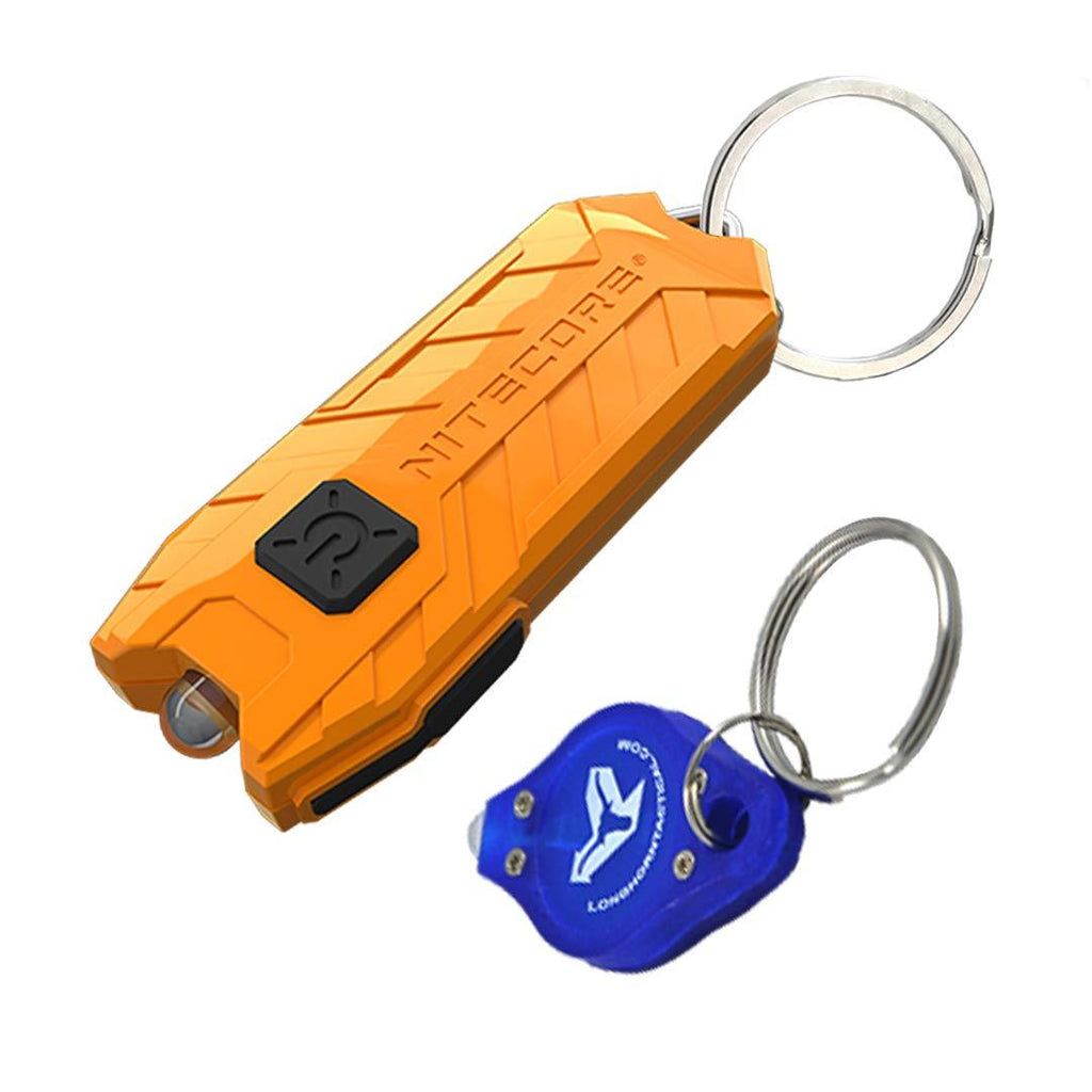 NITECORE TUBE V2.0 55 Lumen USB Rechargeable UltraLight Keychain Flashlight with LumenTac Keychain (Orange) Orange - NewNest Australia