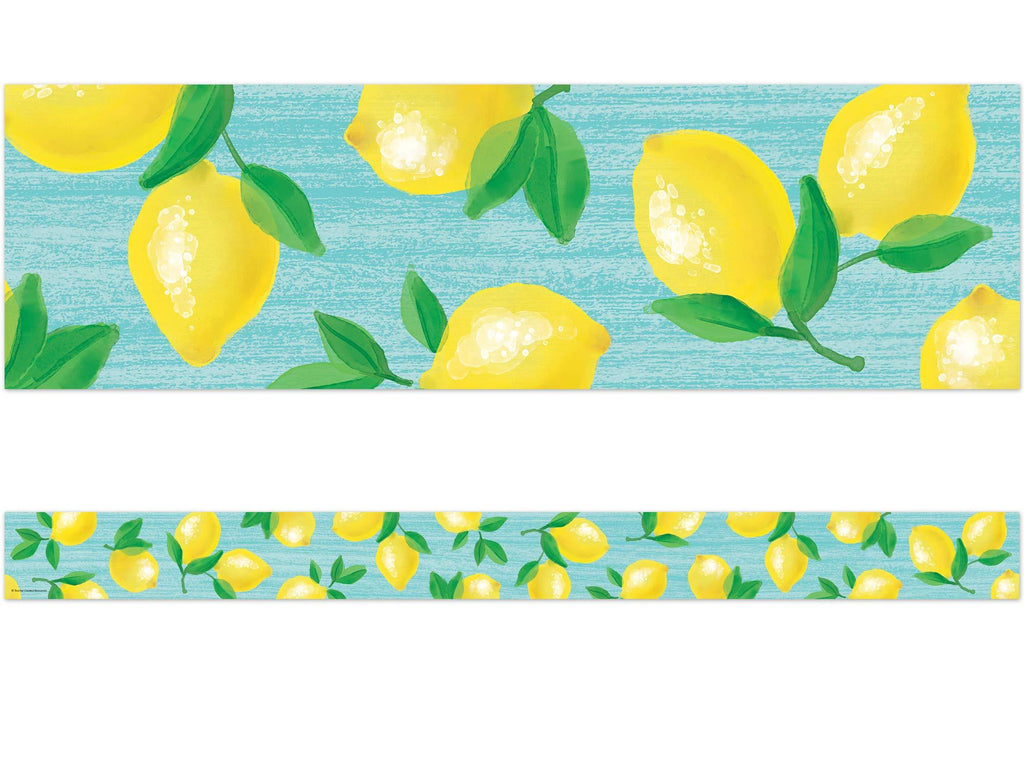 Teacher Created Resources Lemon Zest Straight Border Trim - NewNest Australia