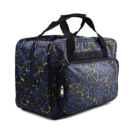 TLBTEK Black Sewing Machine Carrying Case,Universal Canvas Carry Tote Bag,Portable Padded Storage Dust Cover with Pockets for Sewing Machine - NewNest Australia