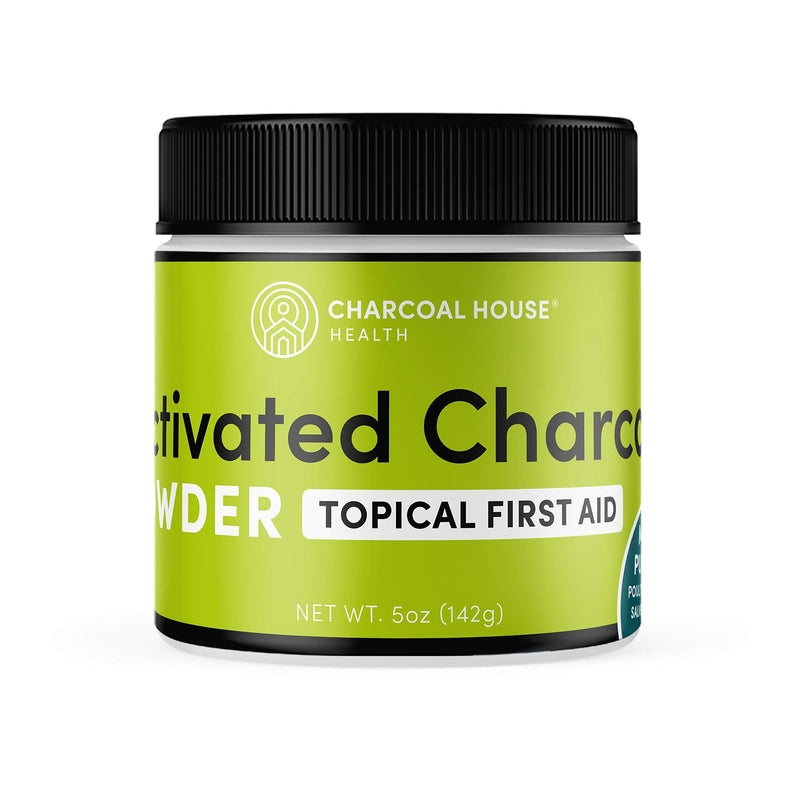 Hardwood Activated Charcoal Powder - Topical First Aid 5 Ounce (Pack of 1) - NewNest Australia