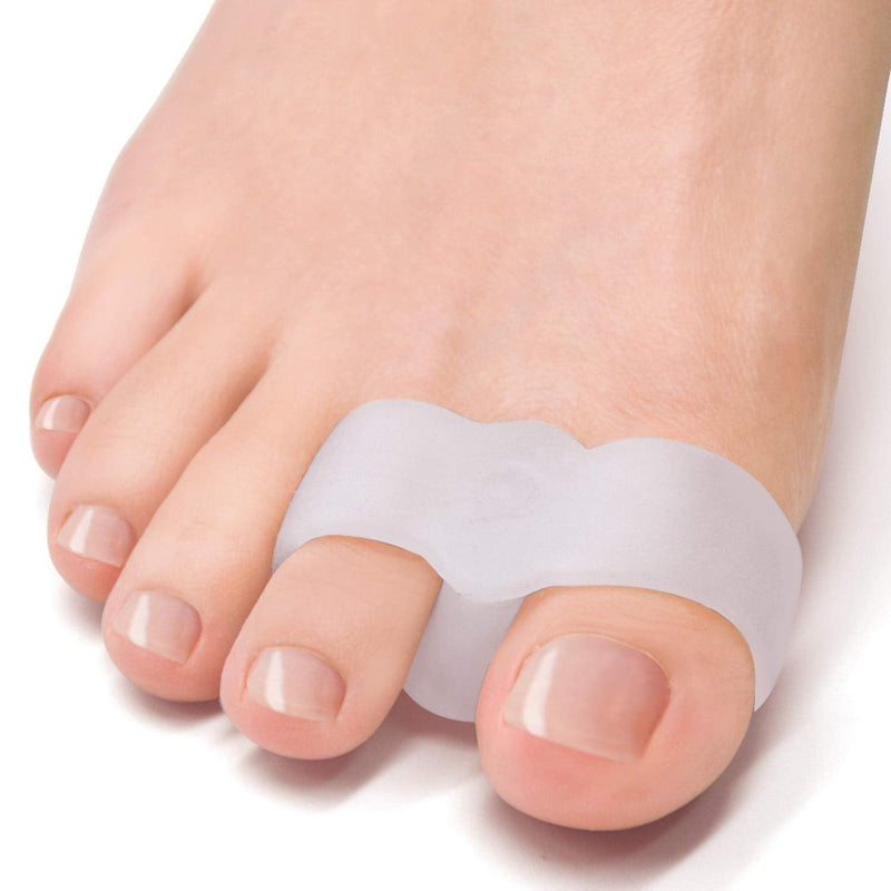 Welnove Pack of 12 Bunion Corrector, Toe Separators with 2 Loops, Big Toe Spacer Suitable for Bunion and Overlap Toe (White) - NewNest Australia