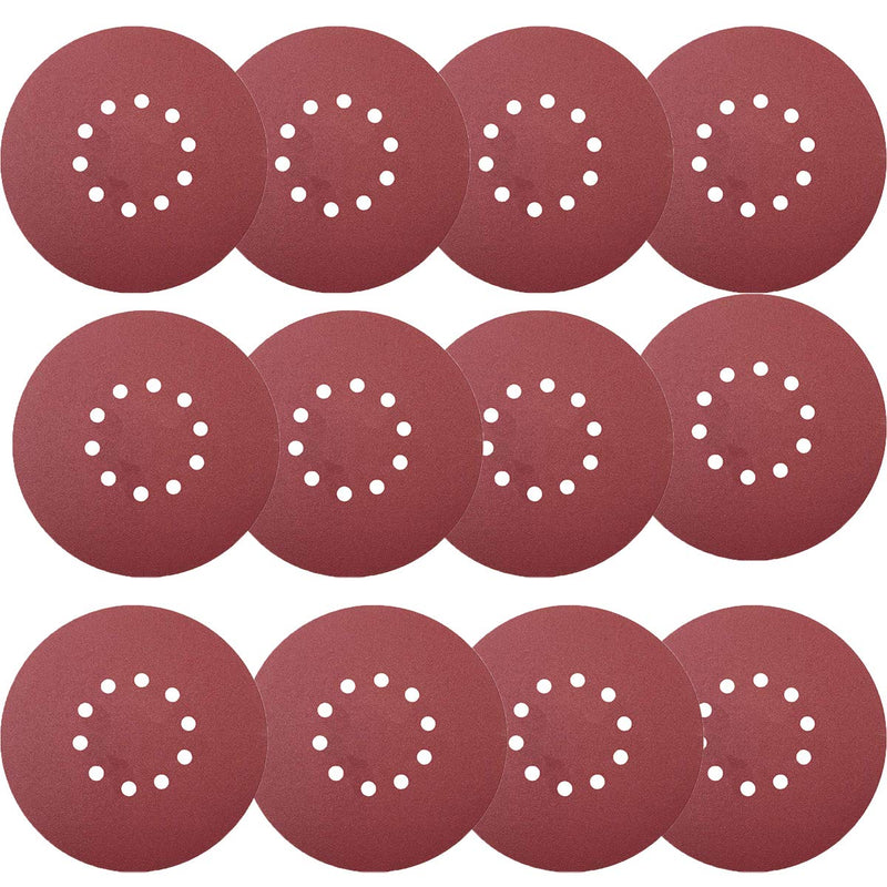 Tonmp 30 PCS 9 Inch 10 Hole Hook-and-Loop Sanding Discs 5 pcs Each of 80 100 120 180 240 400 Grits Sander Paper For Drywall Sander - NewNest Australia