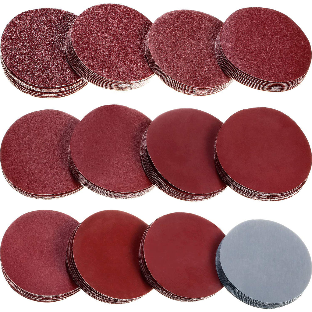 120 Pieces Sanding Discs Pad Hook and Loop Sandpaper Disc for Drill Grinder Rotary Tools, 12 Different Grits (60 to 3000 Grit, 10 Pieces Each Grit) (3 Inch) 3 Inch - NewNest Australia