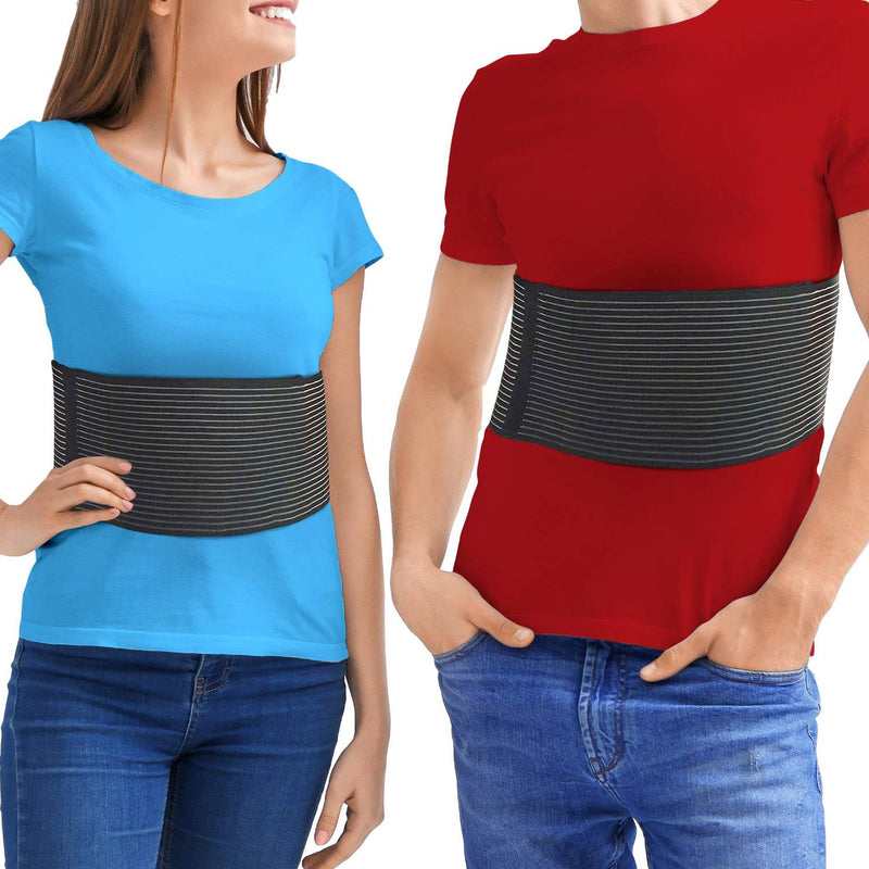 Chest Binder Rib Brace – Rib Belt to Reduce Rib Cage Pain. Chest Compression Support for Rib Muscle Injuries, Bruised Ribs or Rib Flare. Breathable Chest Wrap Breast Binder for Women or Men (Small/Med) S/M (25" to 36") - NewNest Australia