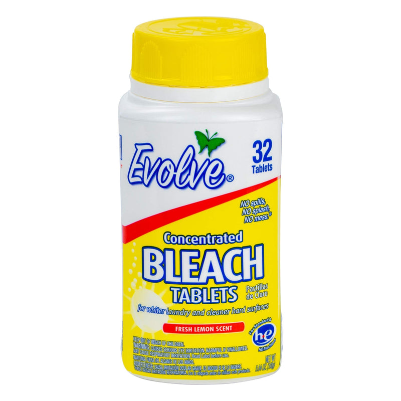 Evolve Concentrated Bleach Tablets, 1-32ct (Fresh Lemon Scent) - NewNest Australia