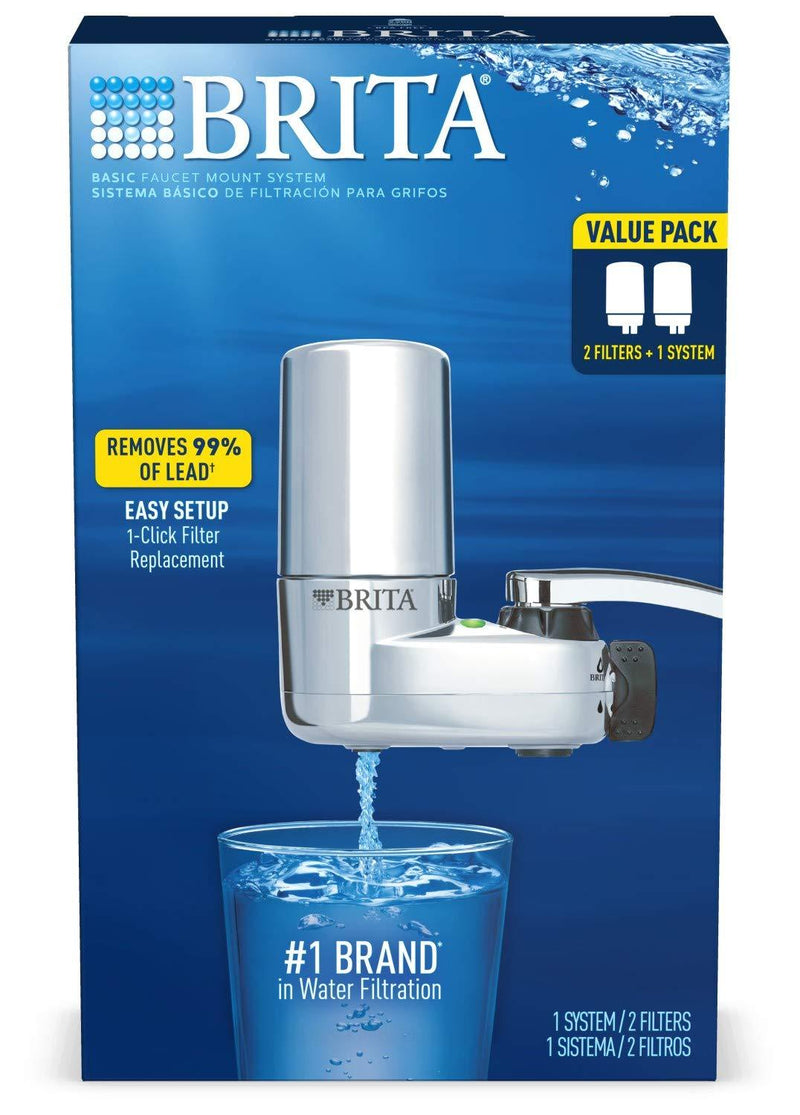 Brita Basic Mount Faucet Water Filter System, Chrome - NewNest Australia