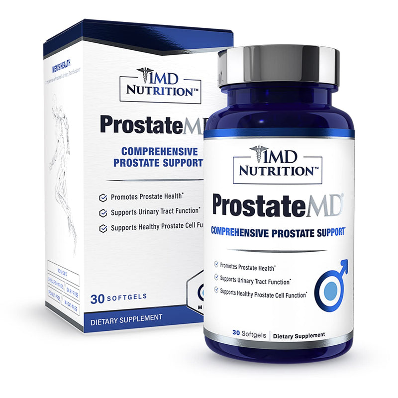 1MD Nutrition ProstateMD Saw Palmetto Prostate Support Supplement - Support for Urinary Tract and Frequent Bathroom Urges | 30 Day Supply 30 Count (Pack of 1) - NewNest Australia