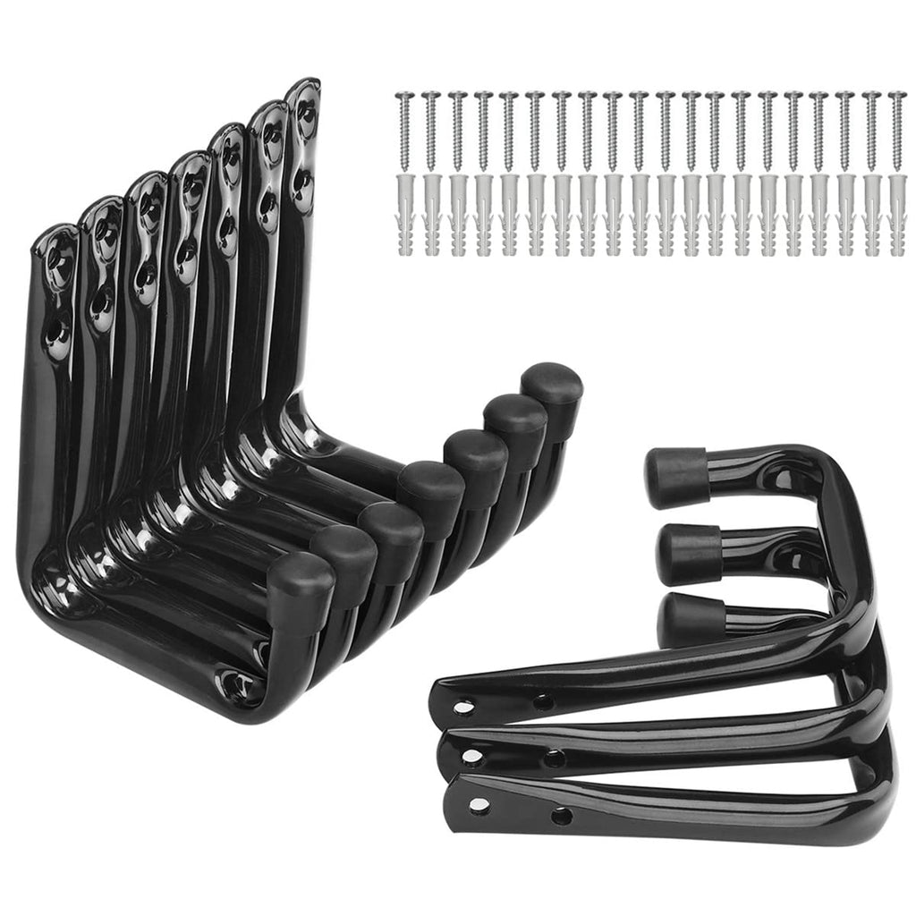 Garage Storage Hooks, Heavy Duty J Utility Hangers (Black, Pack of 10) - NewNest Australia