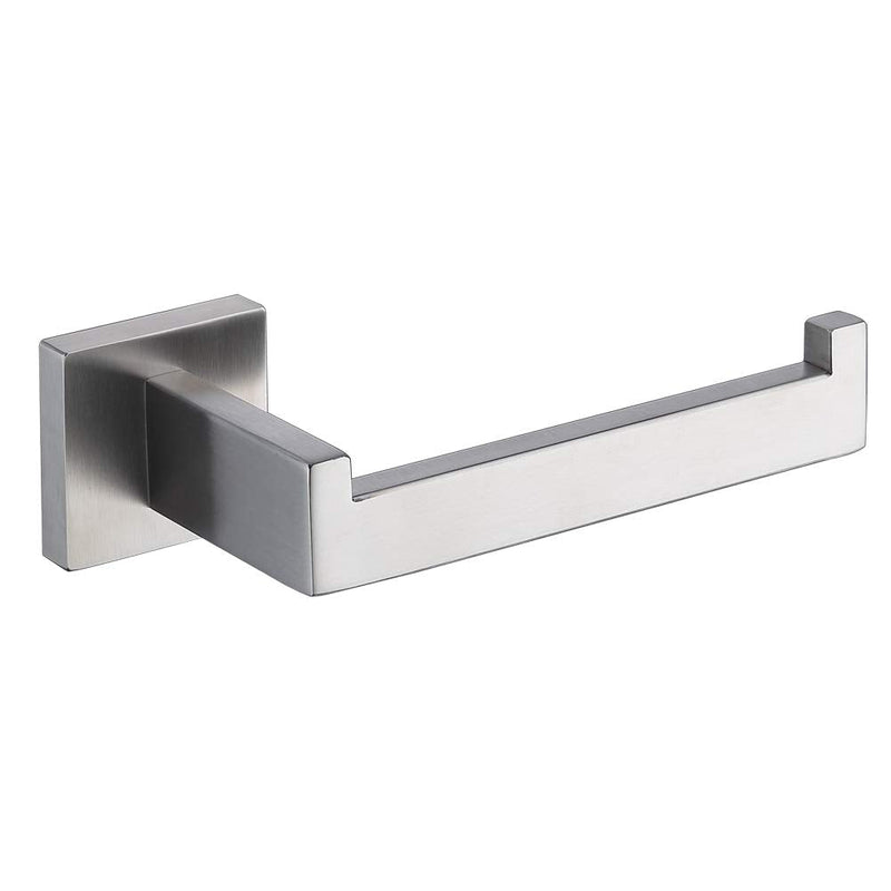 TASTOS Toilet Paper Holder Brushed Nickel, Toilet Tissue Roll Holders Dispenser and Hangers Wall Mounted for Bathroom & Kitchen, Stainless Steel Modern Square Style (Silver) Square Size - NewNest Australia