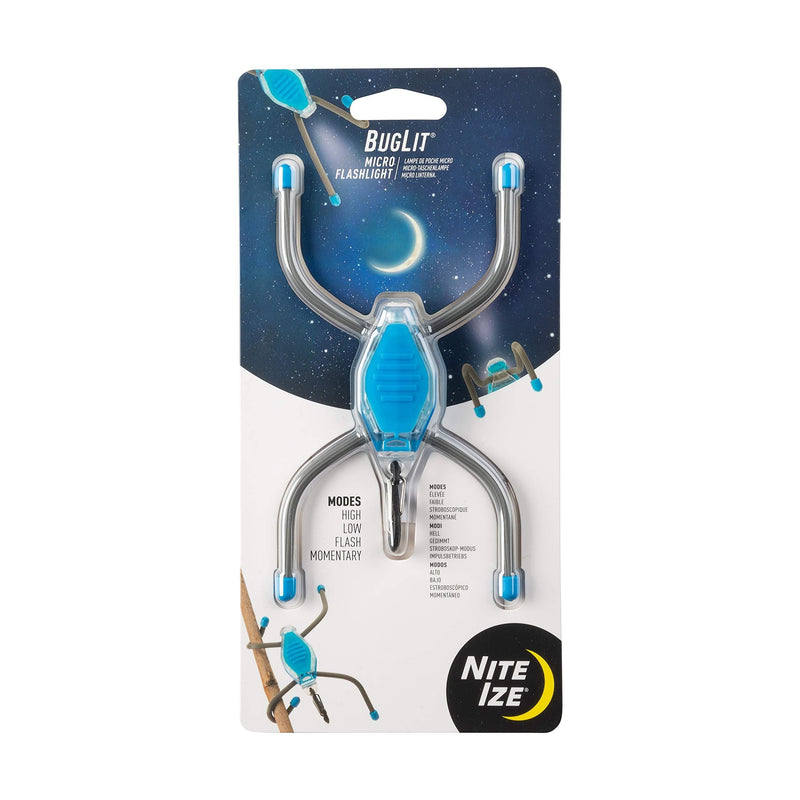 Nite Ize BGT02-38-R7 BugLit Micro Flashlight Standing or Hanging Task Light, Bright Blue - NewNest Australia