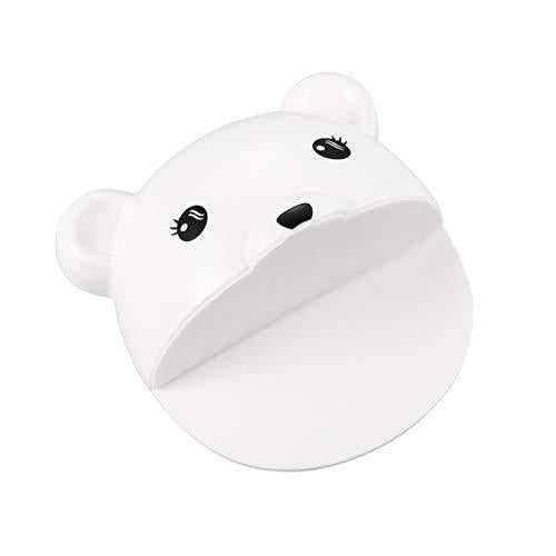 NUOBESTY Anti Tip Furniture Kit Cute Bear Wall Furniture Anchor No Drilling No Screw Installation Protection for Children Baby Proof Extra Kit White - NewNest Australia