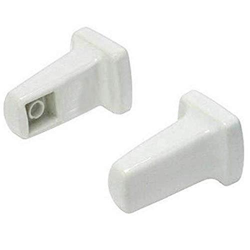 Towel Bar Brakets 13/16" White Porcelain - Pair - NewNest Australia