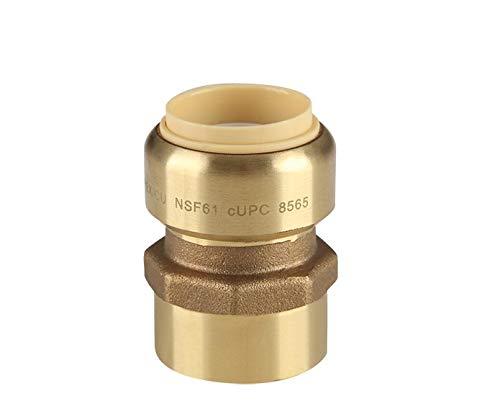 EFIELD Push Fit 3/4"X 3/4" Female Adapters Push-to-Connect, Copper, CPVC Pipe,3/4 Inch, No Lead Brass 1 - NewNest Australia