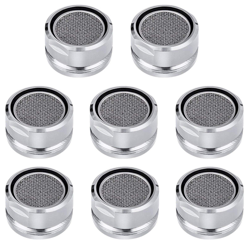 Bathroom Faucet Aerator Replacement Parts 8 PCS with Brass Shell, 2.2 GPM Flow Retrictor Insert Faucet Tap, 15/16-Inch or 24mm Male Threads, Awesome Nozzle, Sprays Is Very Well, Chrome - NewNest Australia