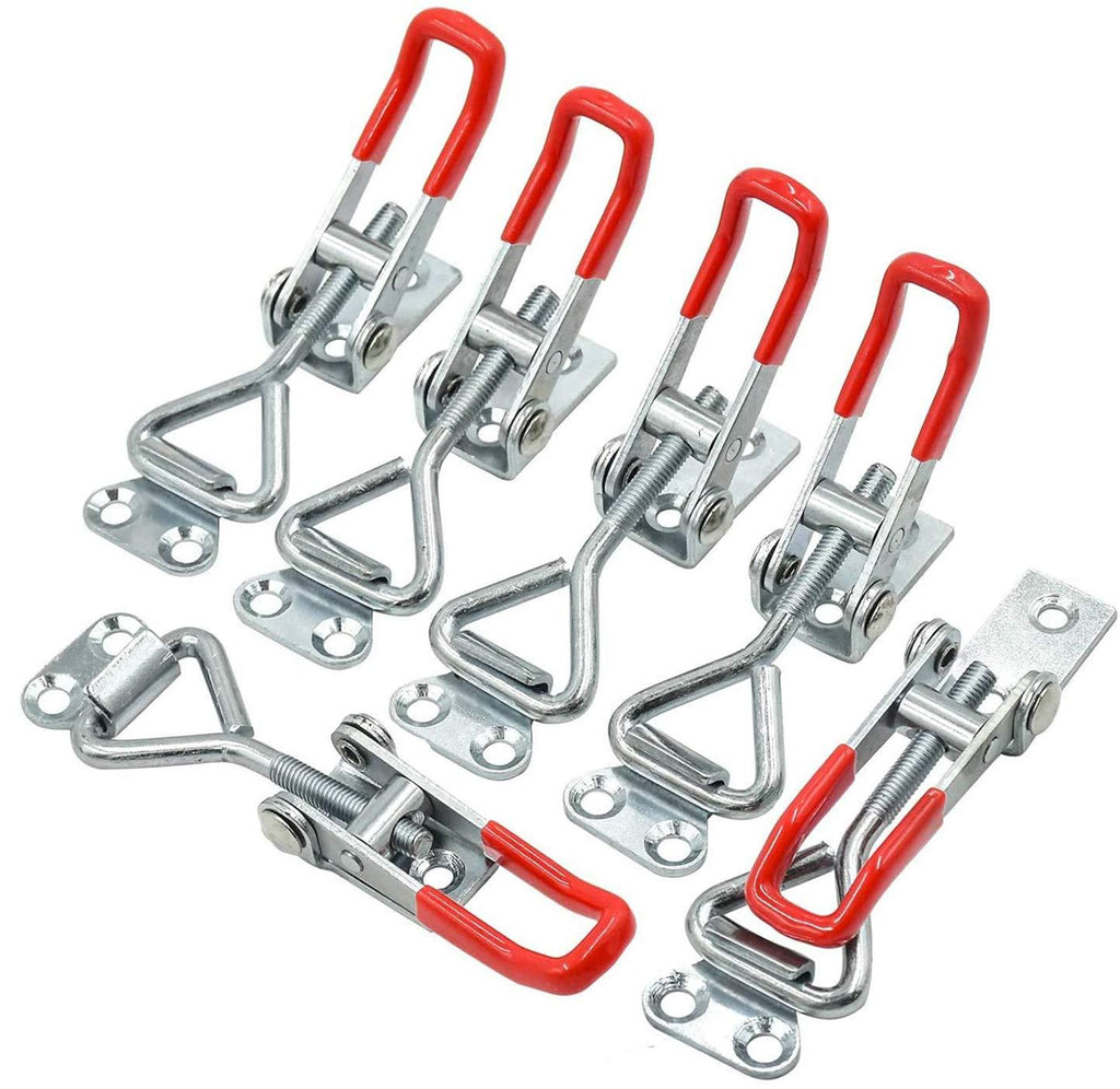 6 Pack Adjustable Toggle Latch Clamp 4001, 330 Lbs 150Kg Holding Capacity, 4001 Heavy Duty Quick Release Pull Latch Toggle Clamp - NewNest Australia