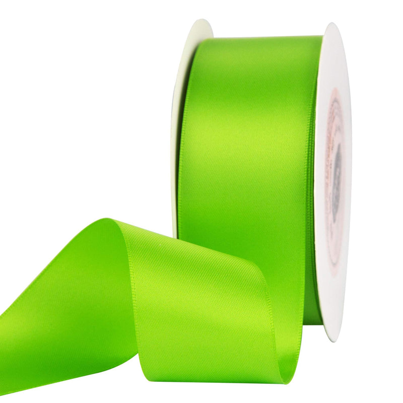 VATIN 1-1/2" Wide Double Faced Polyester Apple Green Satin Ribbon Continuous Ribbon- 25 Yard, Perfect for Wedding, Gift Wrapping, Bow Making & Other Projects 1-1/2" X 25 Yards - NewNest Australia