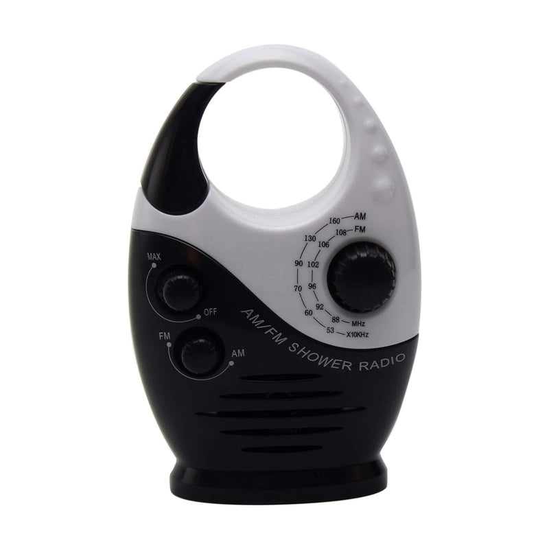 Waterproof Shower Radio, 3V 0.5W Adjustable Volume Shower AM FM Button Speaker, Bathroom Shower Speakers Wireless Radio with Top Handle - NewNest Australia