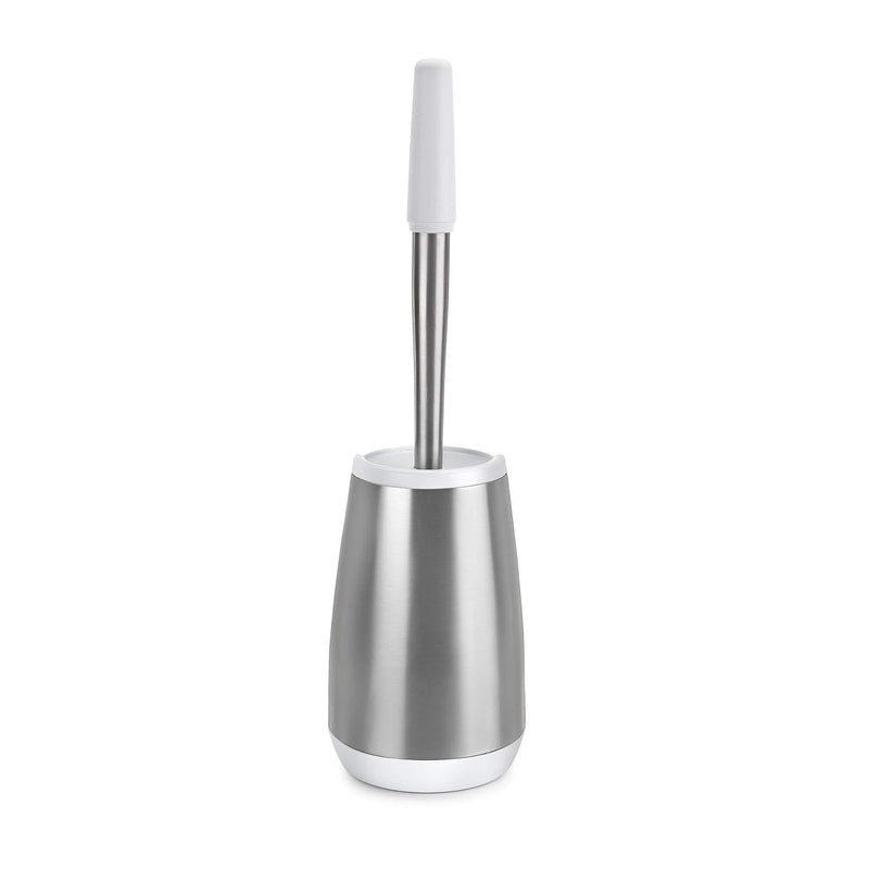 Polder Swivel Toilet Brush and Caddy with Patented Rubber Tip Brush Head & Extended Bristles for Deep Cleaning - NewNest Australia