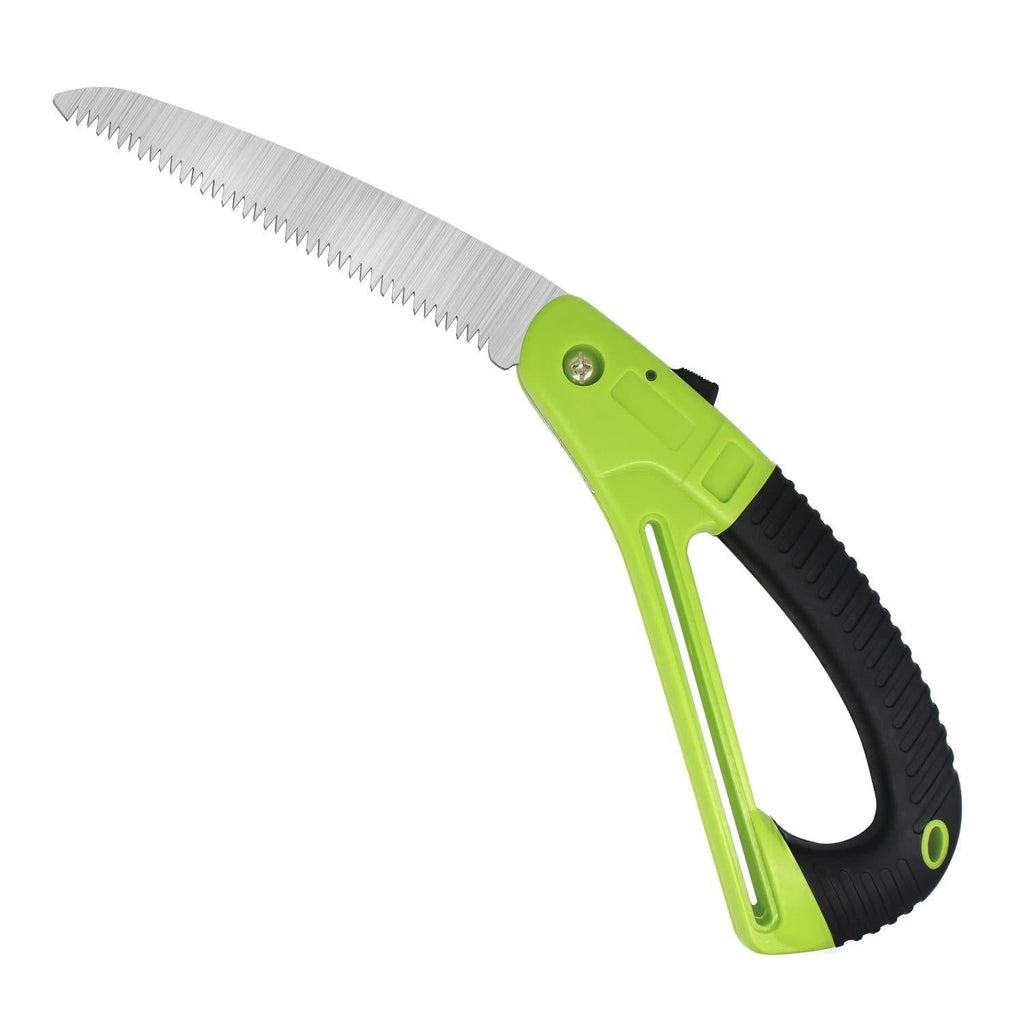 KALIM Folding Hand Saw, Gardening/Camping/Pruning Saw with Rugged 7 Inch Blades Professional Folding Saw Razor Tooth Sharp Blade Solid Non-Slip Grip and Safety Lock 7'' Blade D-shaped - NewNest Australia