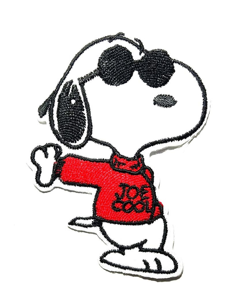 Cartoon S Beagle Dog Dream Dog Standing with Glasses Logo Patch Embroidered Sew Iron On Patches Badge Bags Hat Jeans Shoes T-Shirt Applique - NewNest Australia