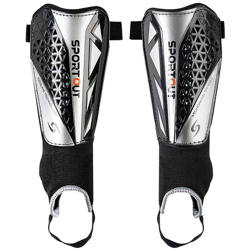 Sportout Kids Youth Adults Soccer Shin Guards with Protective Hard Shell,Offers Comprehensive Protection for Your Kids' Legs. Small Black 2.0 Pro - NewNest Australia