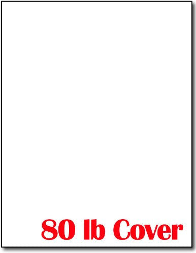 Heavyweight White Cardstock 8.5" x 11" - Thick Paper for Printing - Inkjet/Laser 80lb Cardstock (20 Sheets) 20 Sheets - NewNest Australia