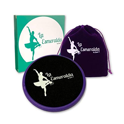 La Esmeralda Ballet Turning Board for Dancers, ice Skaters, Gymnasts etc Helps Improve Turns, Balance, Spotting, Stability and Much More. Made with Thick EVA Foam. Purple with a Purple carry bags and gift box - NewNest Australia