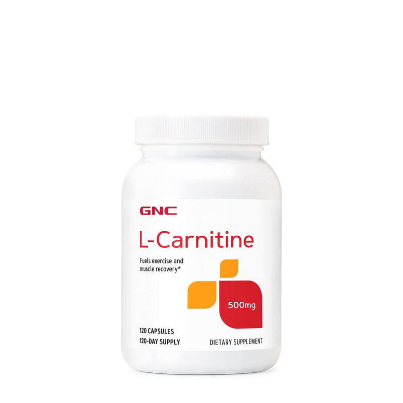 GNC L-Carnitine 500mg, 120 Capsules, Helps Metabolize Long-Chain Fatty Acids - NewNest Australia