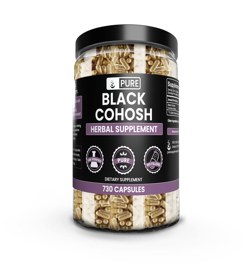 Pure Original Ingredients Black Cohosh (730 Capsules) No Magnesium Or Rice Fillers, Always Pure, Lab Verified 730 Count (Pack of 1) - NewNest Australia