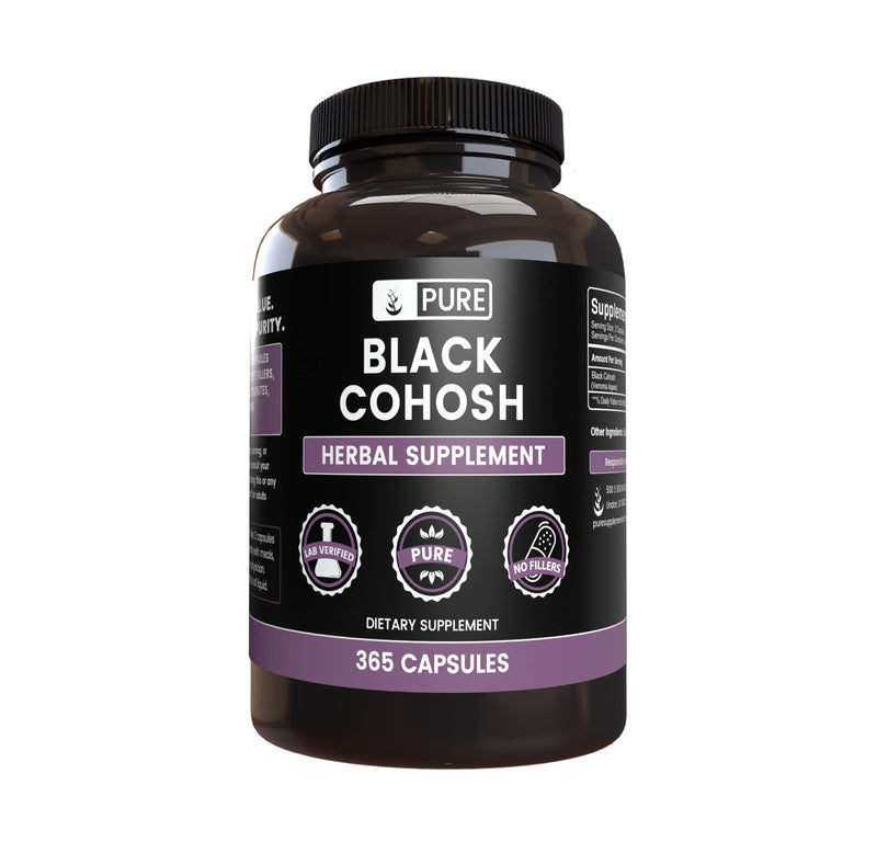 Pure Original Ingredients Black Cohosh (365 Capsules) No Magnesium Or Rice Fillers, Always Pure, Lab Verified 365 Count (Pack of 1) - NewNest Australia
