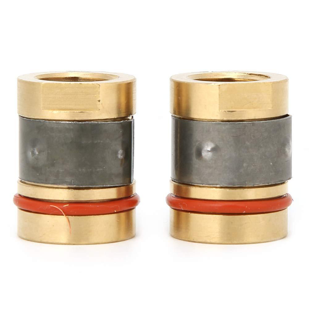 2 PCS Brass Nozzle Adapter,MIG Welding Gun Nozzle Adapter,Female Threads Connection,Precision CNC Machining Process,Heat Resistant,Durable,Not Easy to Come Off,for Miller M-25/M-40 Hobart MIG Gun - NewNest Australia