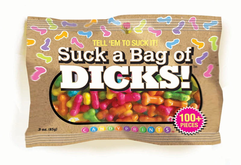Suck A Bag of Dicks - Adult Pecker-Shaped Candy- Tell 'EM to Suck It! - 100 Pieces - 3 Ounces - NewNest Australia