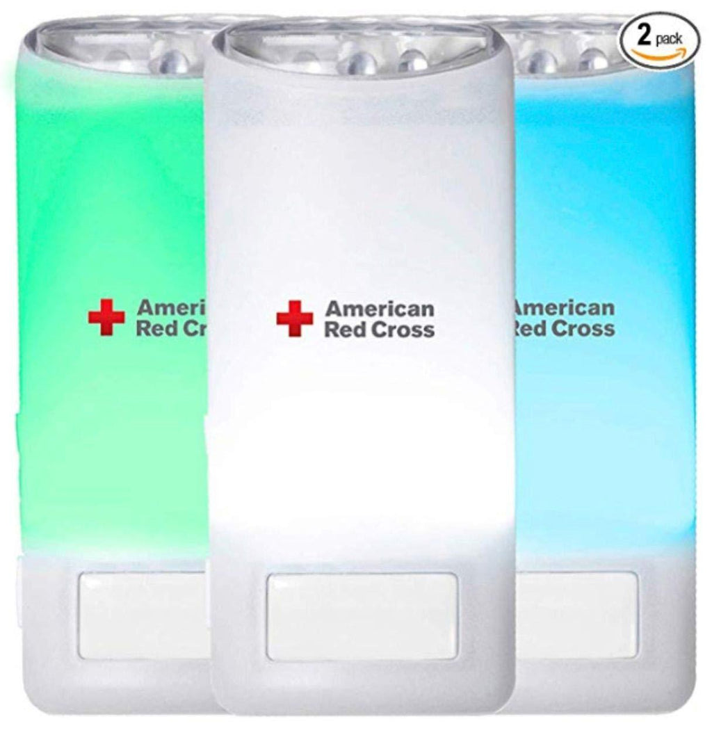 Eton American Red Cross Blackout Buddy Color Motion Activated Emergency LED Flashlight, Blackout Alert & Nightlight (Pack of 2) 2 Pack - NewNest Australia