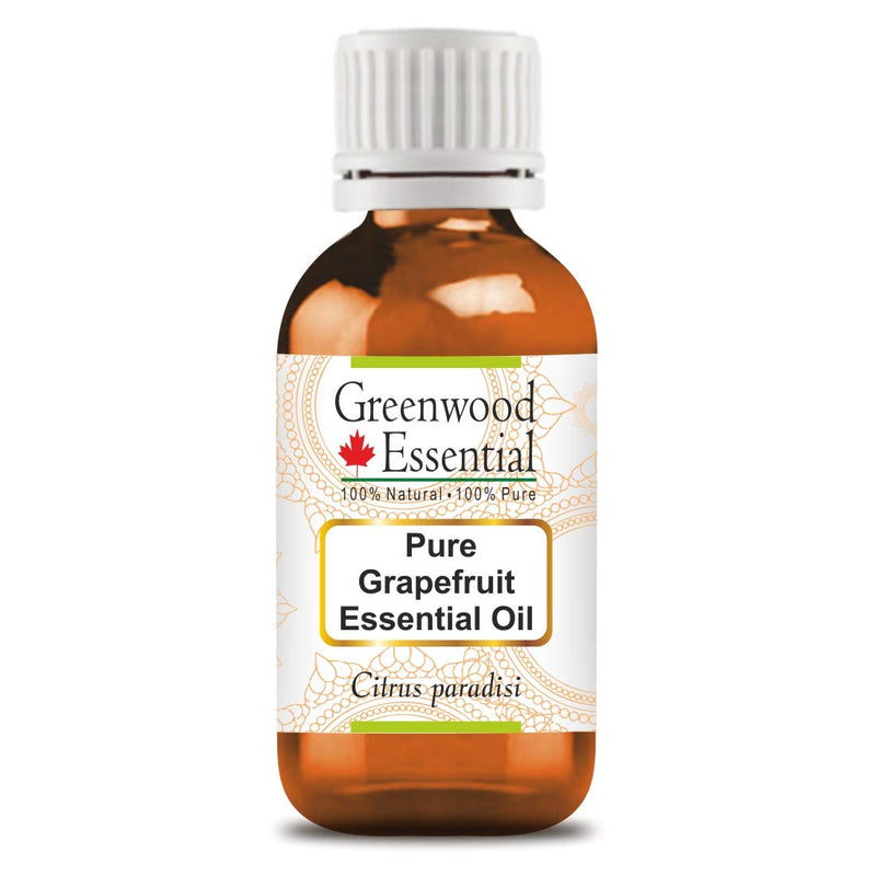 Greenwood Essential Pure Grapefruit Essential Oil (Citrus paradisi) 100% Natural Therapeutic Grade Steam Distilled 15ml (0.50 oz) 15ml (0.50 Ounce) with Plastic Euro Dropper - NewNest Australia