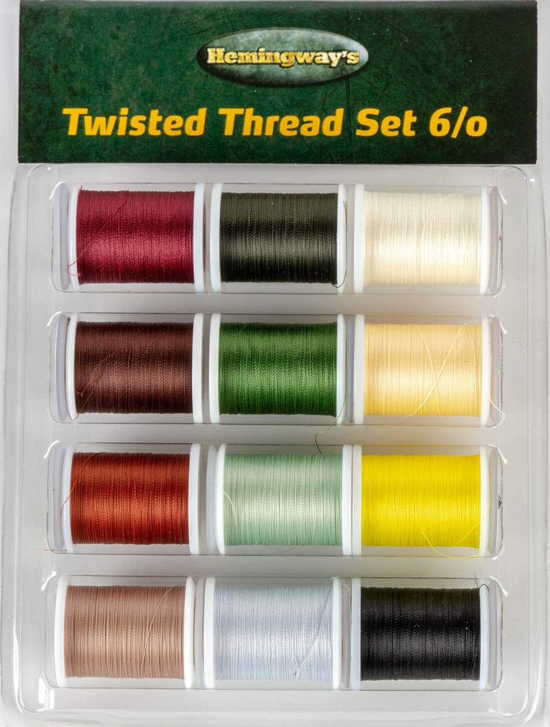 Hemingway's Twisted Thread 6/0 Set of 12 - NewNest Australia