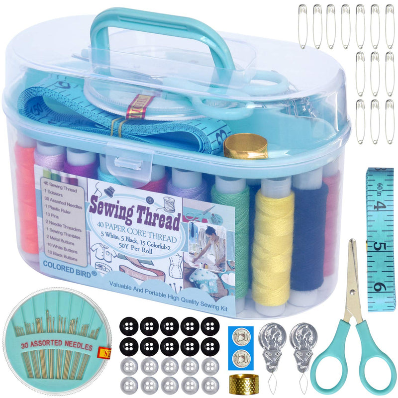 colored bird Sewing Project kit Sewing Thread Sewing Supplies Family Repair Kit Traveler Sewing kit DIY Sewing Supplies Organizer - NewNest Australia