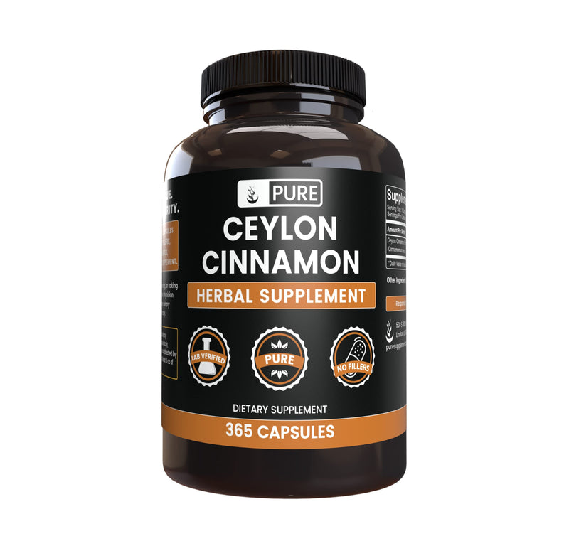 Pure Original Ingredients Ceylon Cinnamon (365 Capsules) No Magnesium Or Rice Fillers, Always Pure, Lab Verified - NewNest Australia